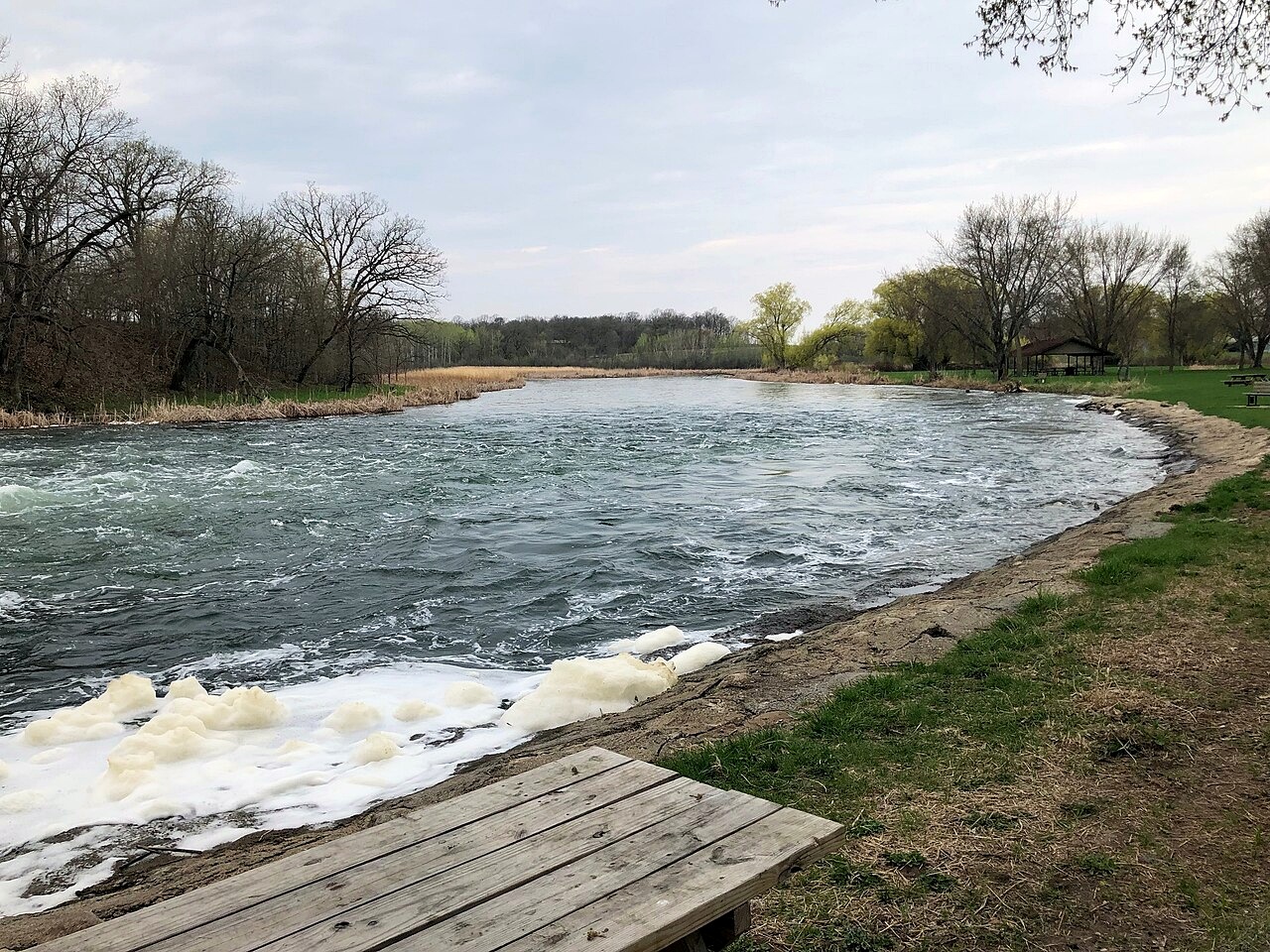 The Otter Tail River beside Phelps Mill